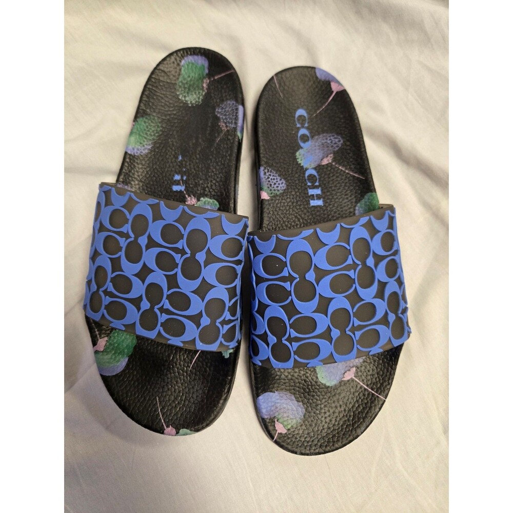 Coach Signature C Pattern Slide Sandals Women's Size 10 - Picture 2 of 5